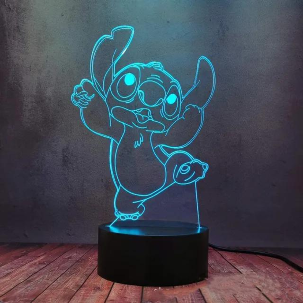 Lámpara 3D: Disney - Stitch