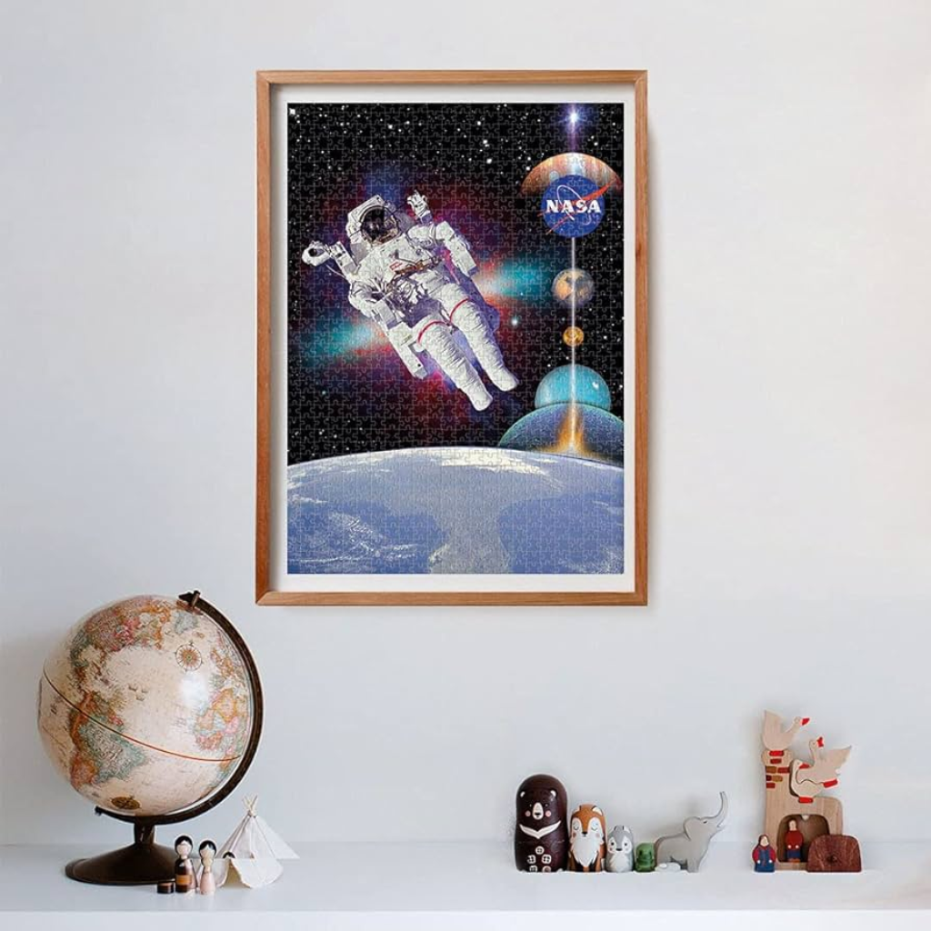 Clementoni Rompecabezas 500 Piezas Astronauta y Planetas NASA