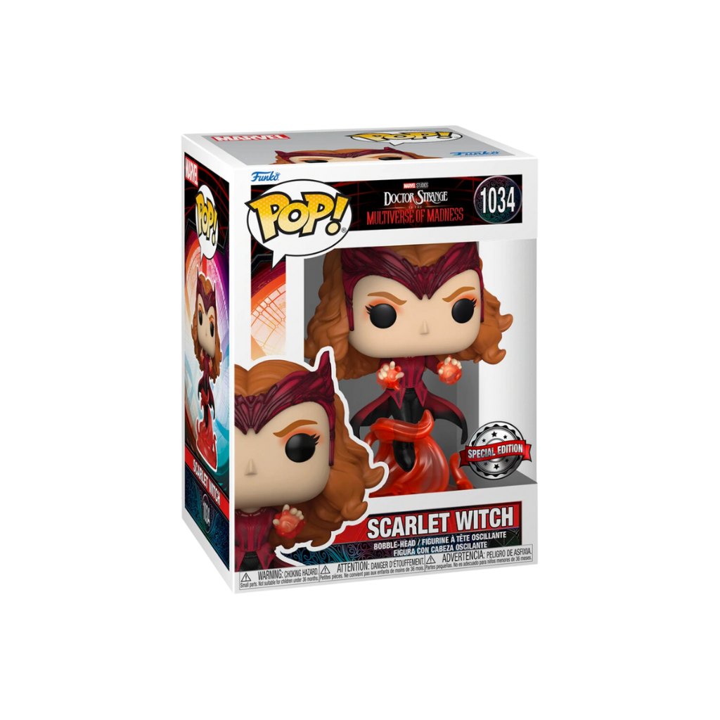 Funko Pop Marvel: Doctor Strange Multiverse of Madness – Bruja Escarlata Caos Exclusivo