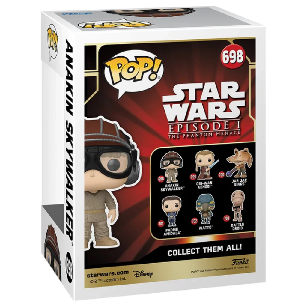 Funko Pop Star Wars: La Amenaza Fantasma - Anakin con Casco