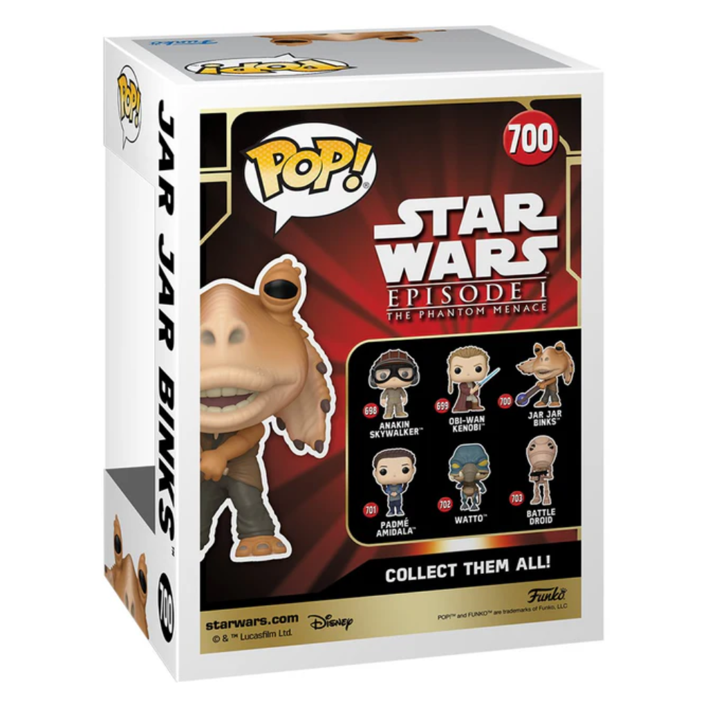 Funko Pop Star Wars: La Amenaza Fantasma - Jar Jar Binks con Booma Balls