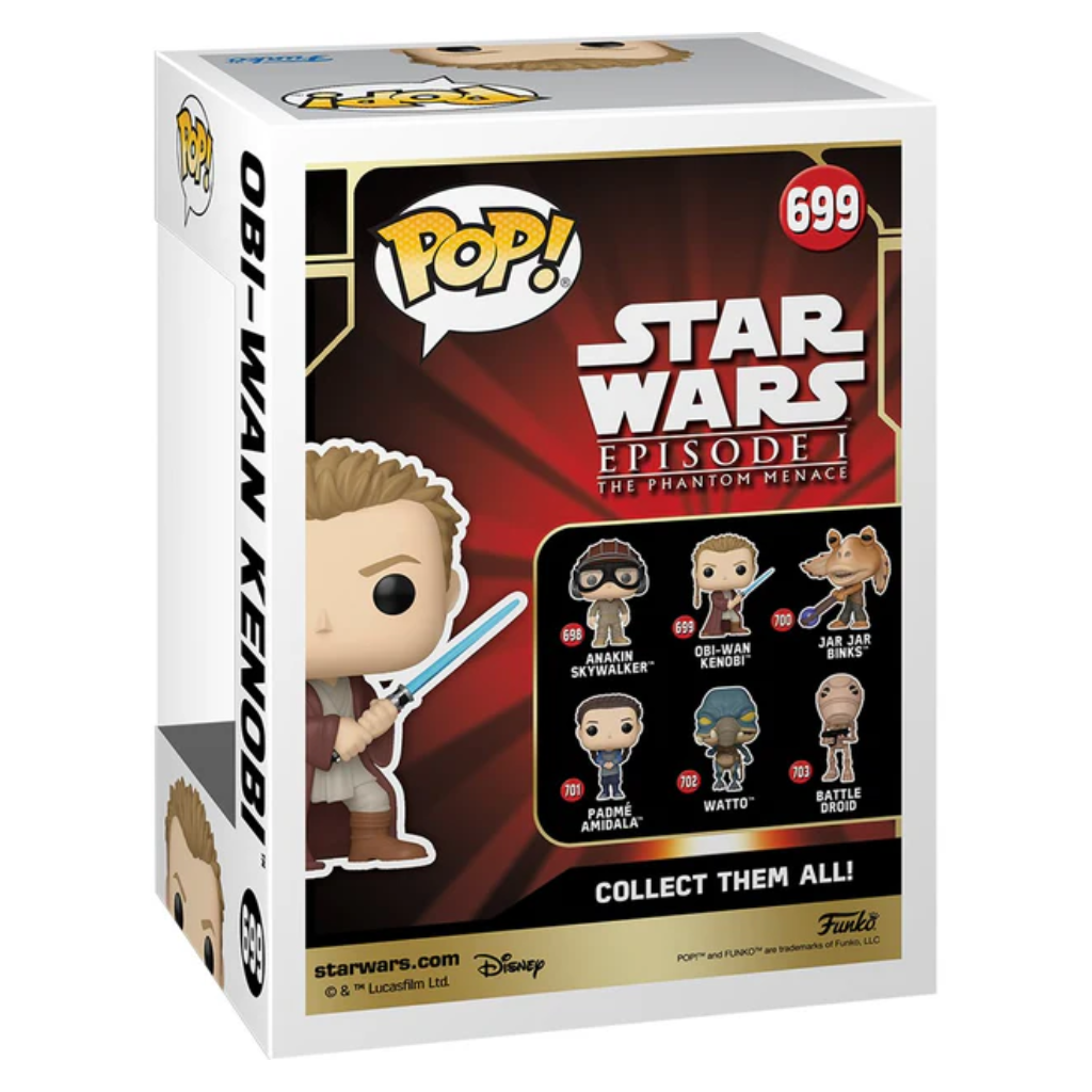 Funko Pop Star Wars: La Amenaza Fantasma - Obi Wan Jóven Padawan