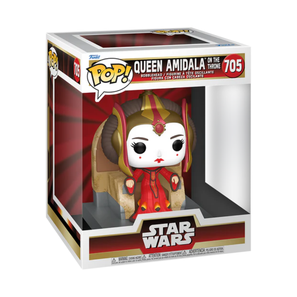 Funko Pop Deluxe: Star Wars La Amenaza Fantasma - Reyna Amidala en Trono
