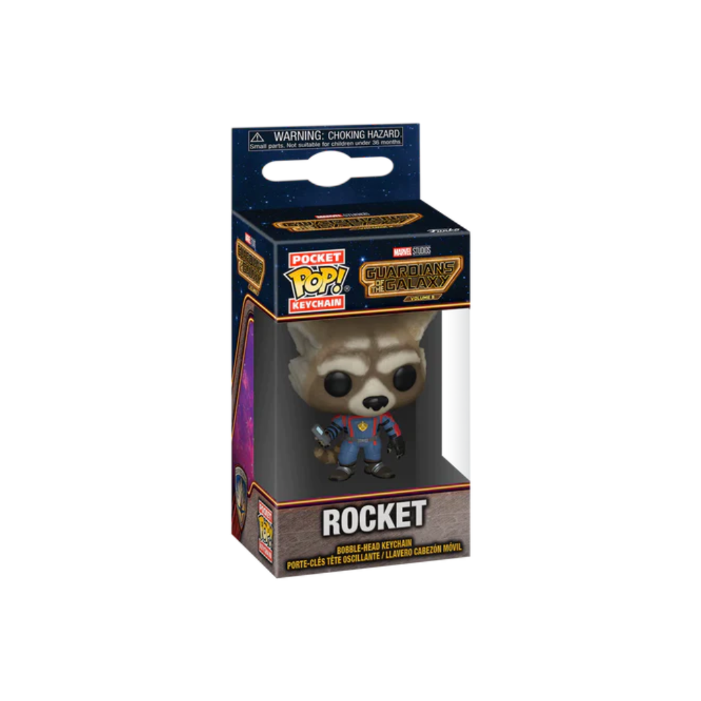 🔥Preventa🔥 Funko Pop Keychain: Marvel Guardianes De La Galaxia 3 - Rocket Llavero