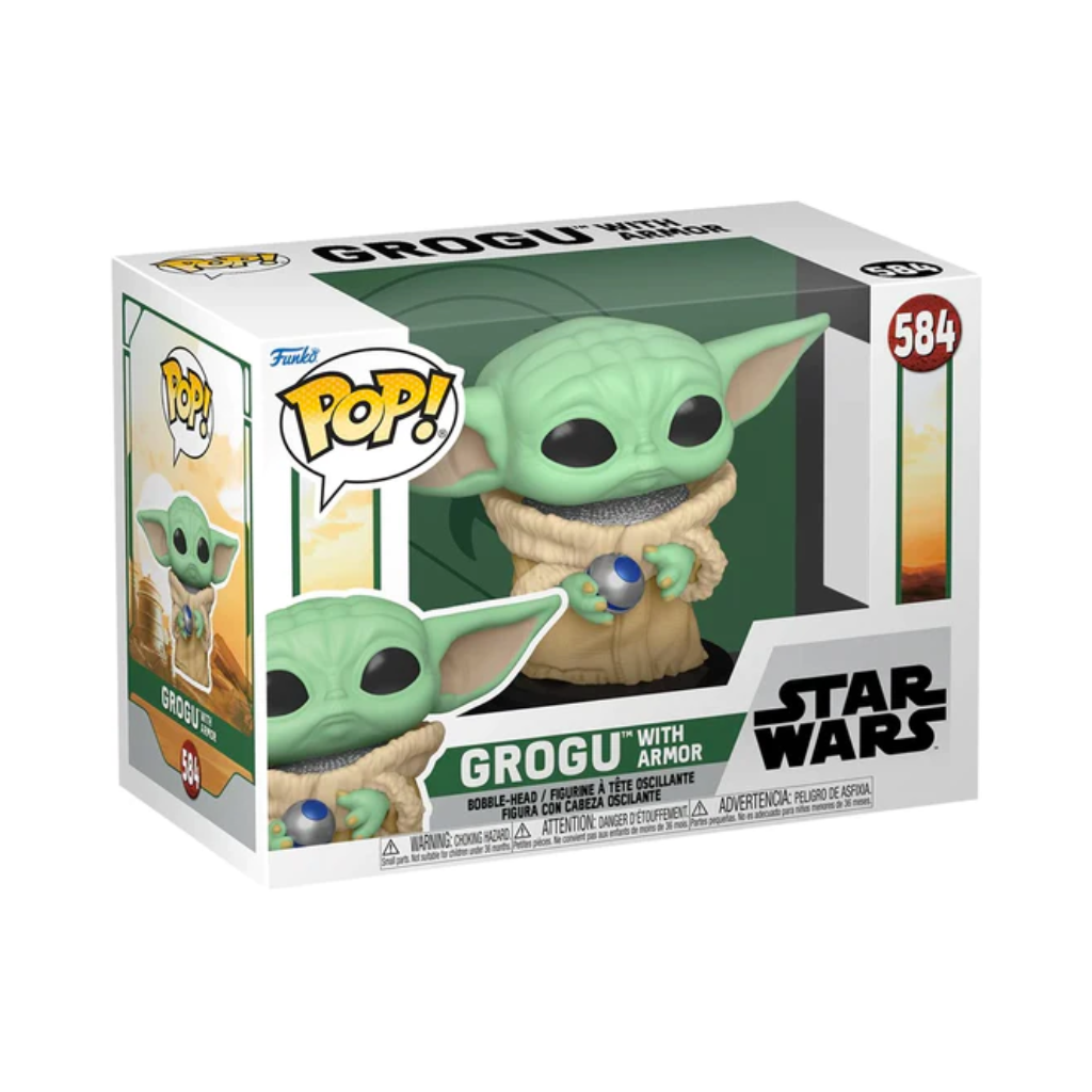 Funko Pop Star Wars: Book of Boba Fett – Grogu con Armadura