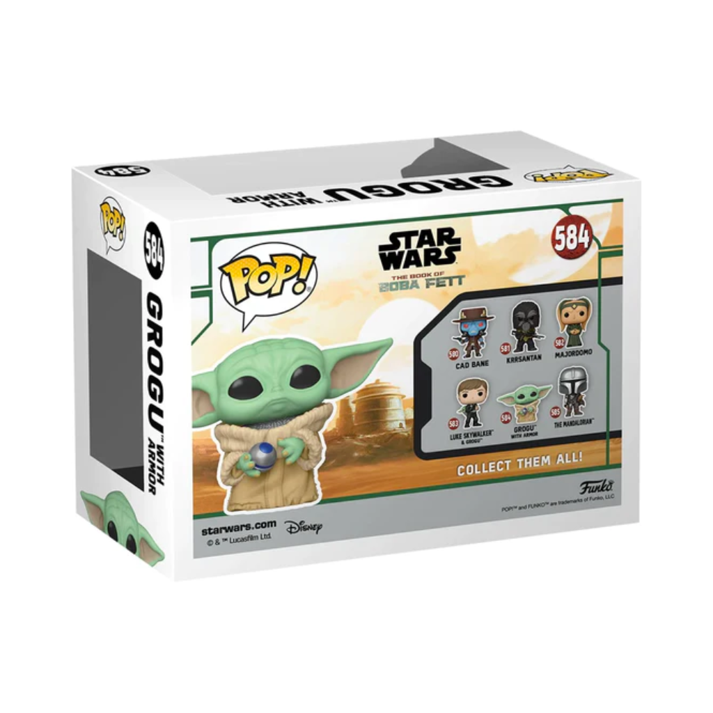 Funko Pop Star Wars: Book of Boba Fett – Grogu con Armadura