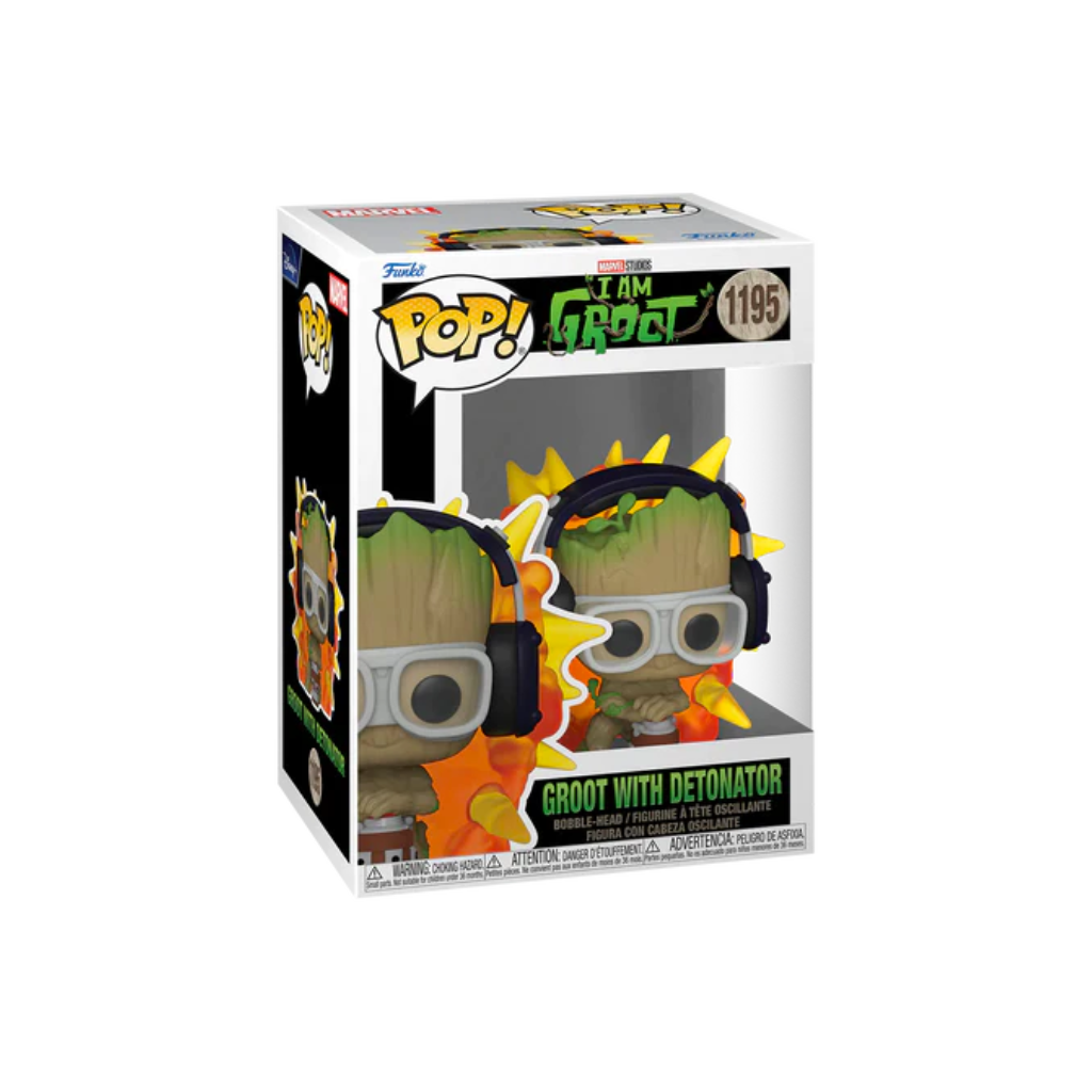 Funko Pop Marvel: Yo Soy Groot – Groot Con Detonador