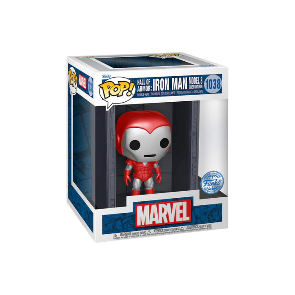 Funko Pop Deluxe: Marvel Hall of Armor – Mark 8 Silver Centurion Metálico Exclusivo