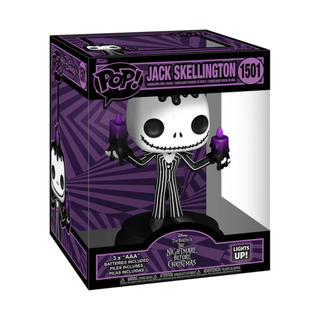 🔥Preventa🔥 Funko Pop Super: Mundo De Jack - Jack Con Velas Electrónico 6 Pulgadas