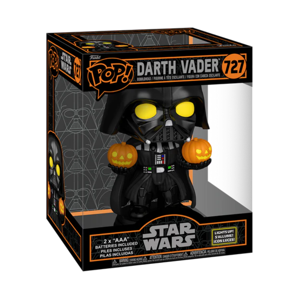 Funko Pop Super: Star Wars - Darth Vader Con Calabazas Electrónico 6 Pulgadas