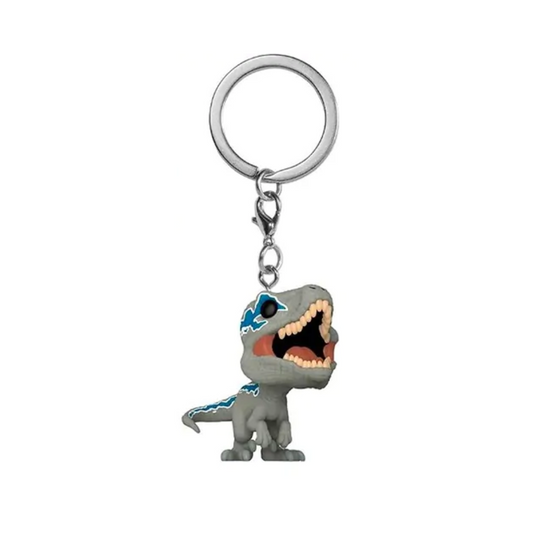 Funko Pop Keychain: Jurassic World Dominion – Velociraptor Blue Llavero