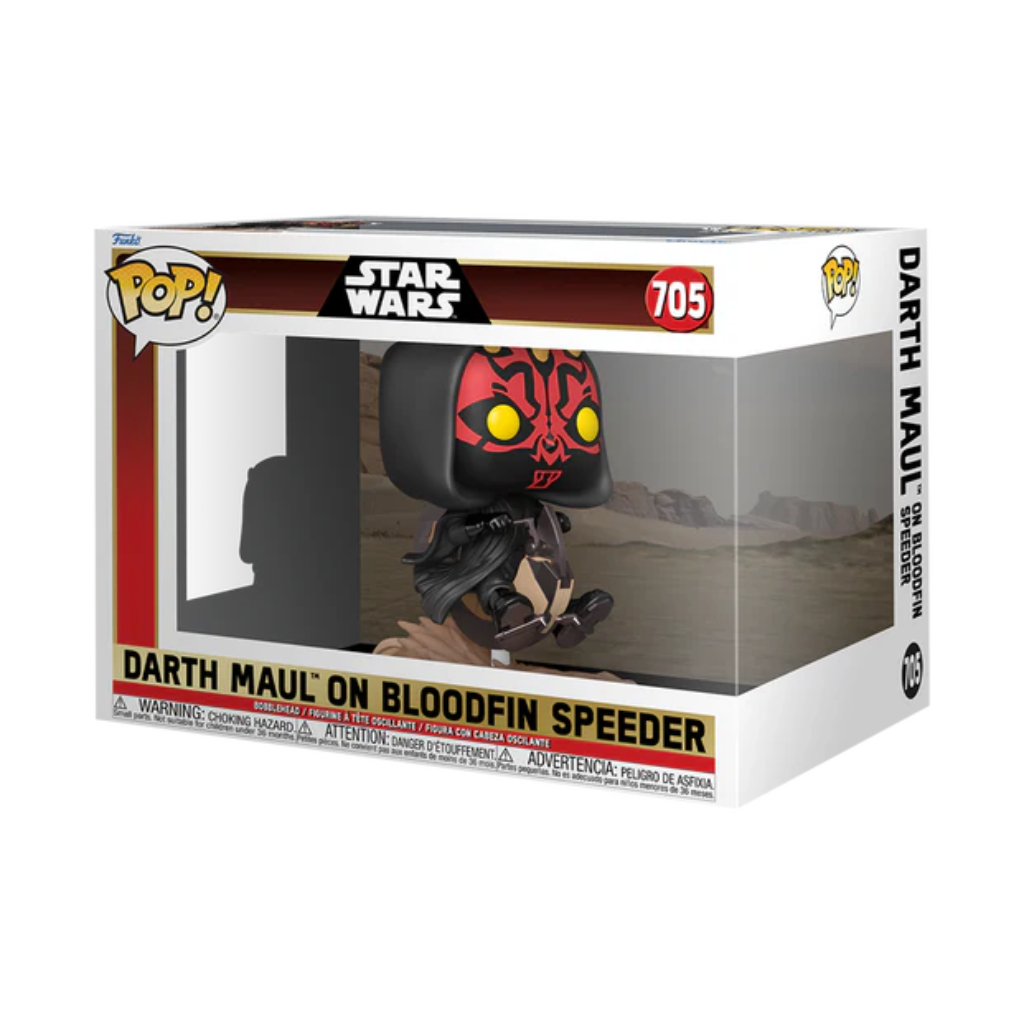 🔥Preventa🔥 Funko Pop Rides Deluxe: Star Wars La Amenaza Fantasma - Darth Maul en Speeder