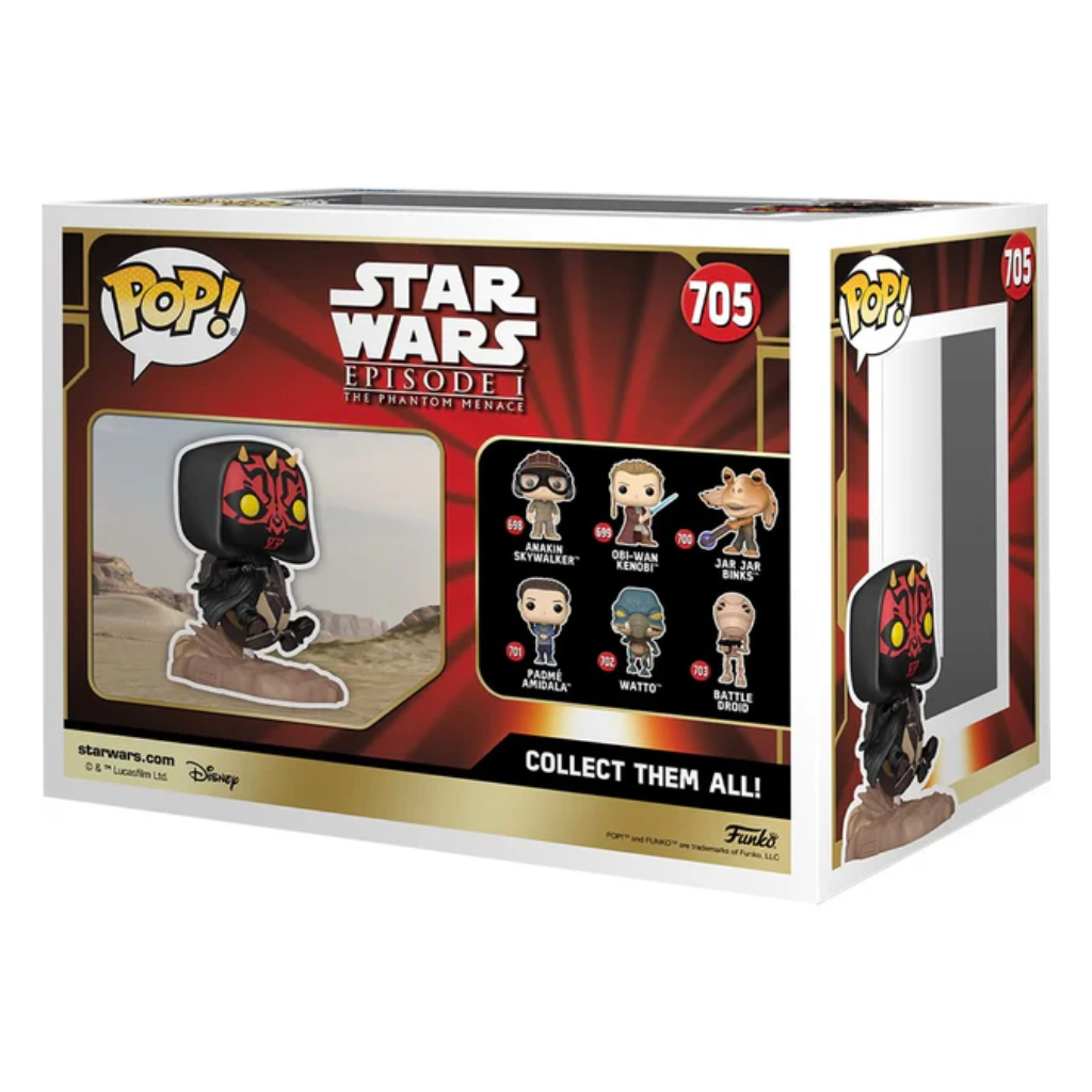 🔥Preventa🔥 Funko Pop Rides Deluxe: Star Wars La Amenaza Fantasma - Darth Maul en Speeder