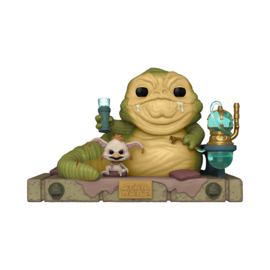 Funko Pop Deluxe: Star Wars El Regreso del Jedi 40 Aniversario - Jabba el Hutt con Salacious