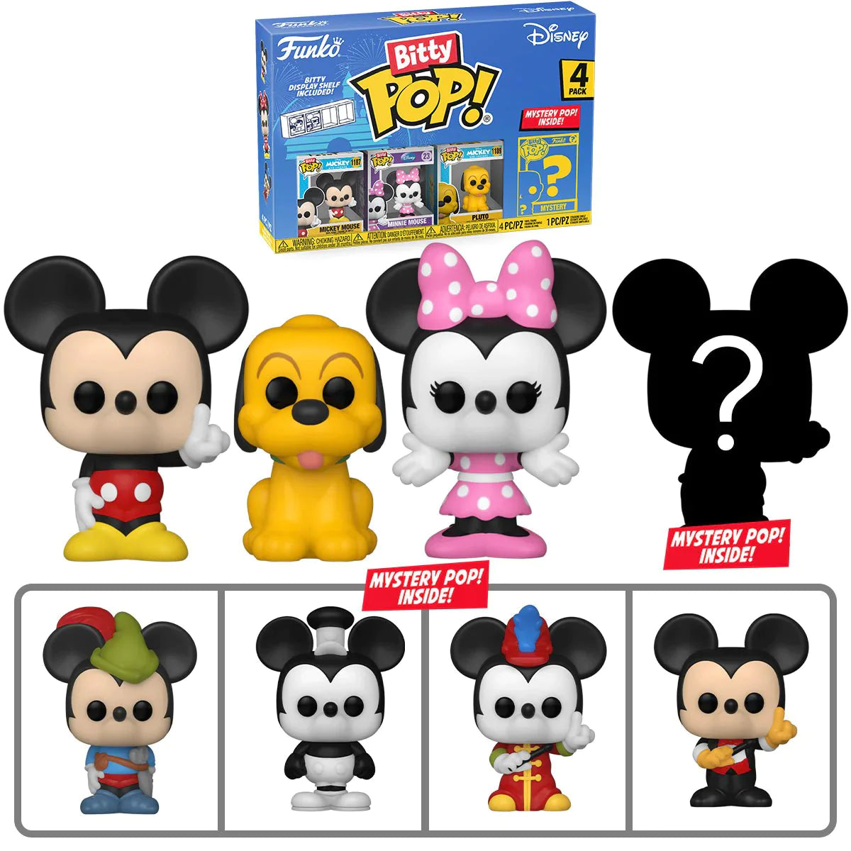 Funko Bitty Pop: Disney - Mickey 4 Pack