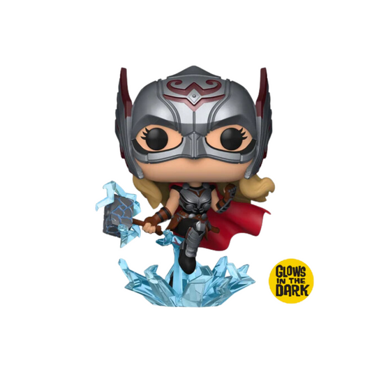 Funko Pop Marvel: Thor Love and Thunder – Mighty Thor Jane Glow Exclusivo